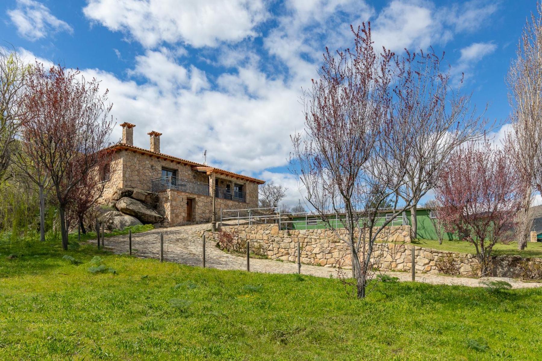 Mansion Con Jacuzzi A 40 Grados, Gran Piscina Y Padel El Tiemblo Exterior foto